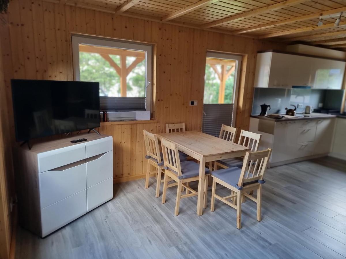 Nowy Domek Drewniany Tu Mi Dobrze W Lubkowie Z Plaza Lubkowo Exterior foto
