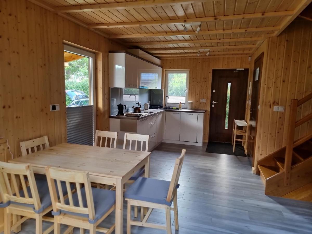 Nowy Domek Drewniany Tu Mi Dobrze W Lubkowie Z Plaza Lubkowo Exterior foto
