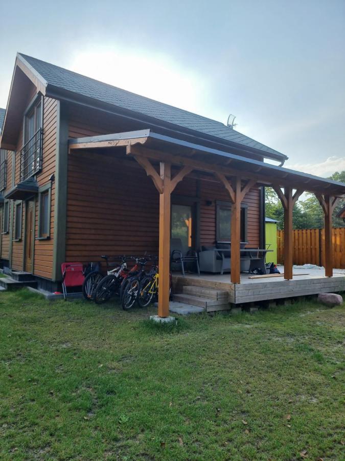 Nowy Domek Drewniany Tu Mi Dobrze W Lubkowie Z Plaza Lubkowo Exterior foto