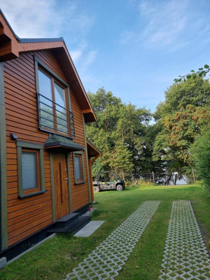 Nowy Domek Drewniany Tu Mi Dobrze W Lubkowie Z Plaza Lubkowo Exterior foto